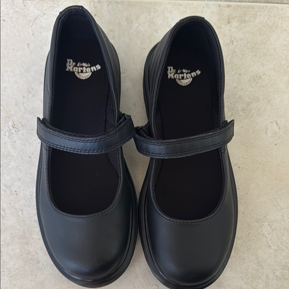 Dr. Martens Black Kids Mary Jane Shoes